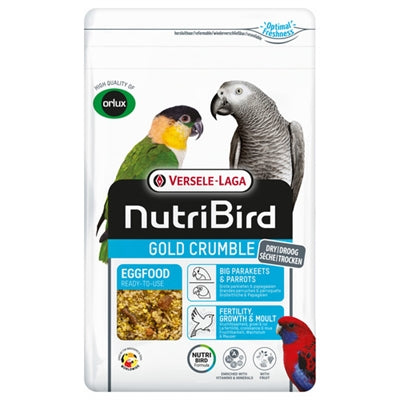Nutribird Gold Crumble Droog Eivoer Grote Parkieten / Papegaaien